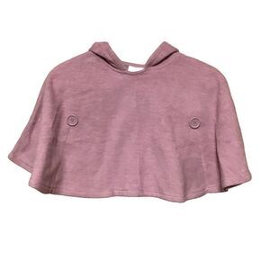 Old‎ Navy Toddler Mauve Fleece Hooded Poncho 3T